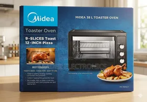 Midea 38 Liter Toaster Oven ( 3 Year Warranty ) Free Delivery a/A