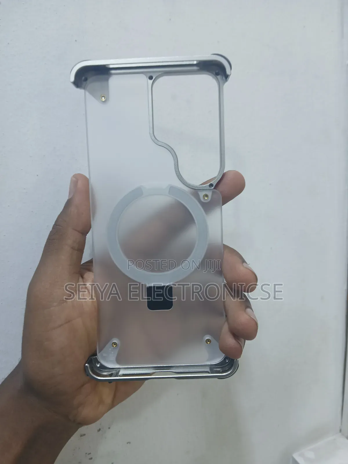 Ultra, S22, S23, S24, S25 Freamlass Metal Clear Case # Wholesale Only