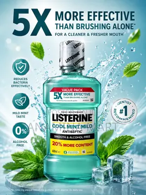 Listerine Cool Mint Mild Antiseptic Mouthwash
