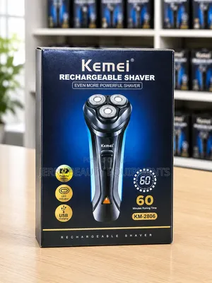 Kemei 2806 Rechargeable Shaver- 60mins Running