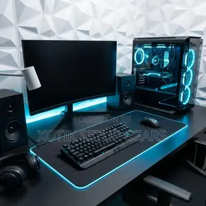 RGB Matte Black Themed Mouse Pad - 14 Styles RGB Desk Mat