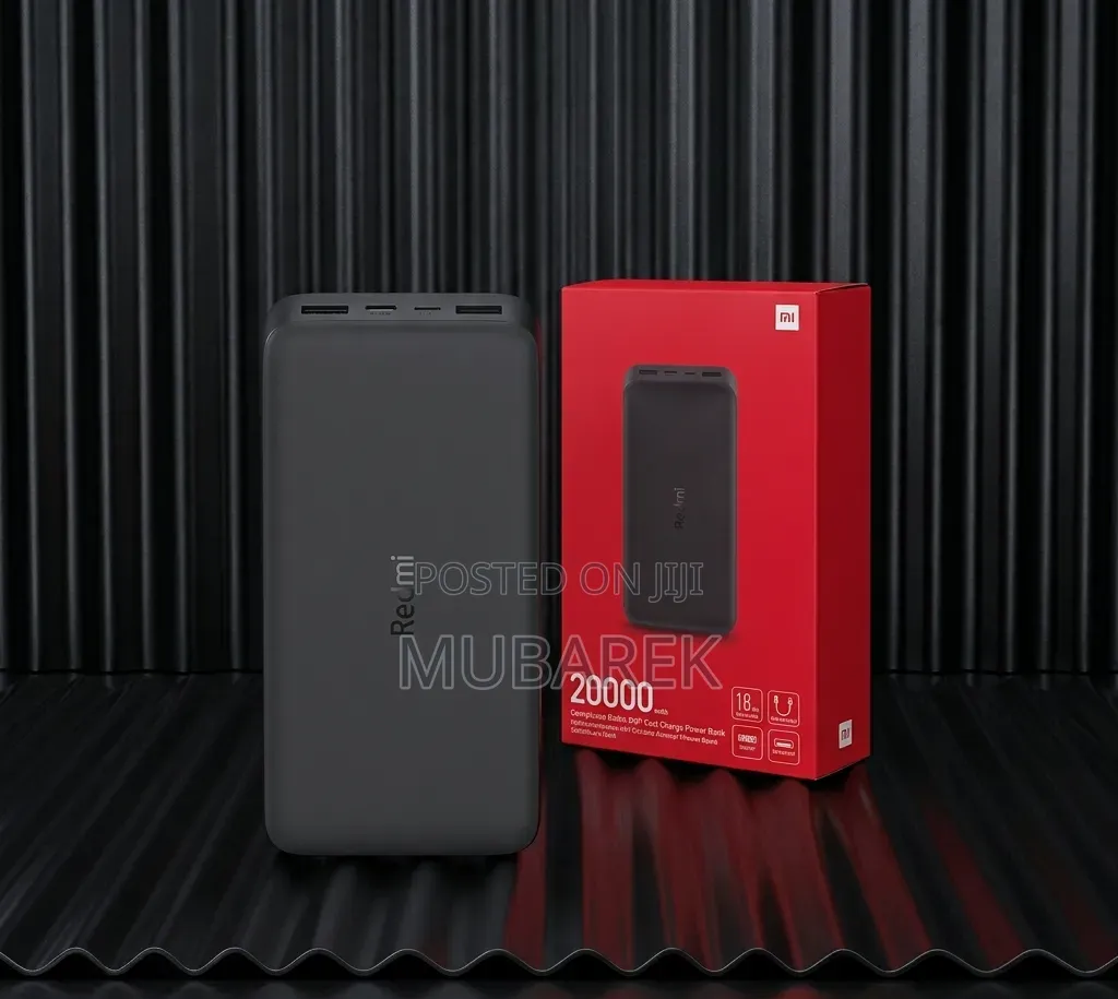 Zero Anxiety: Original Redmi 20000mah Dual Usb Power Bank