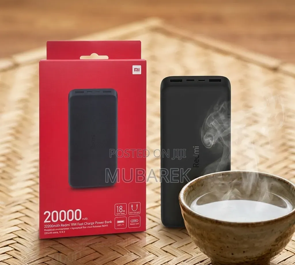 Zero Anxiety: Redmi 20000mah High-Capacity Power Bank