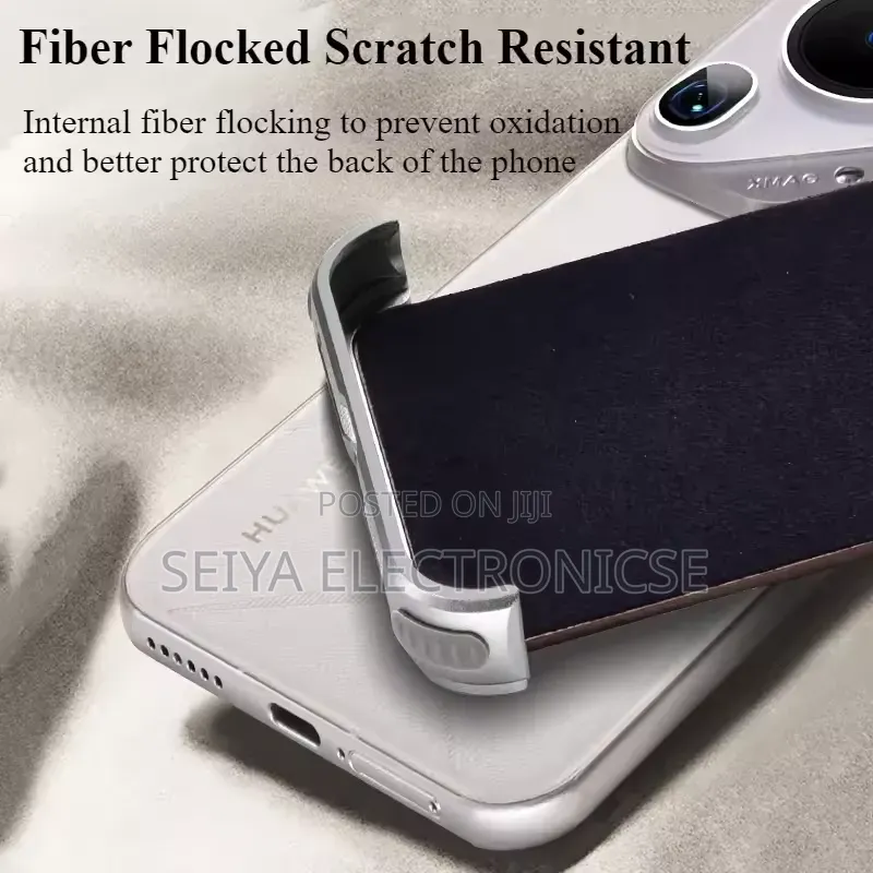 Wood and Metal Frame for Models Like the Huawei Pura 70 Cover