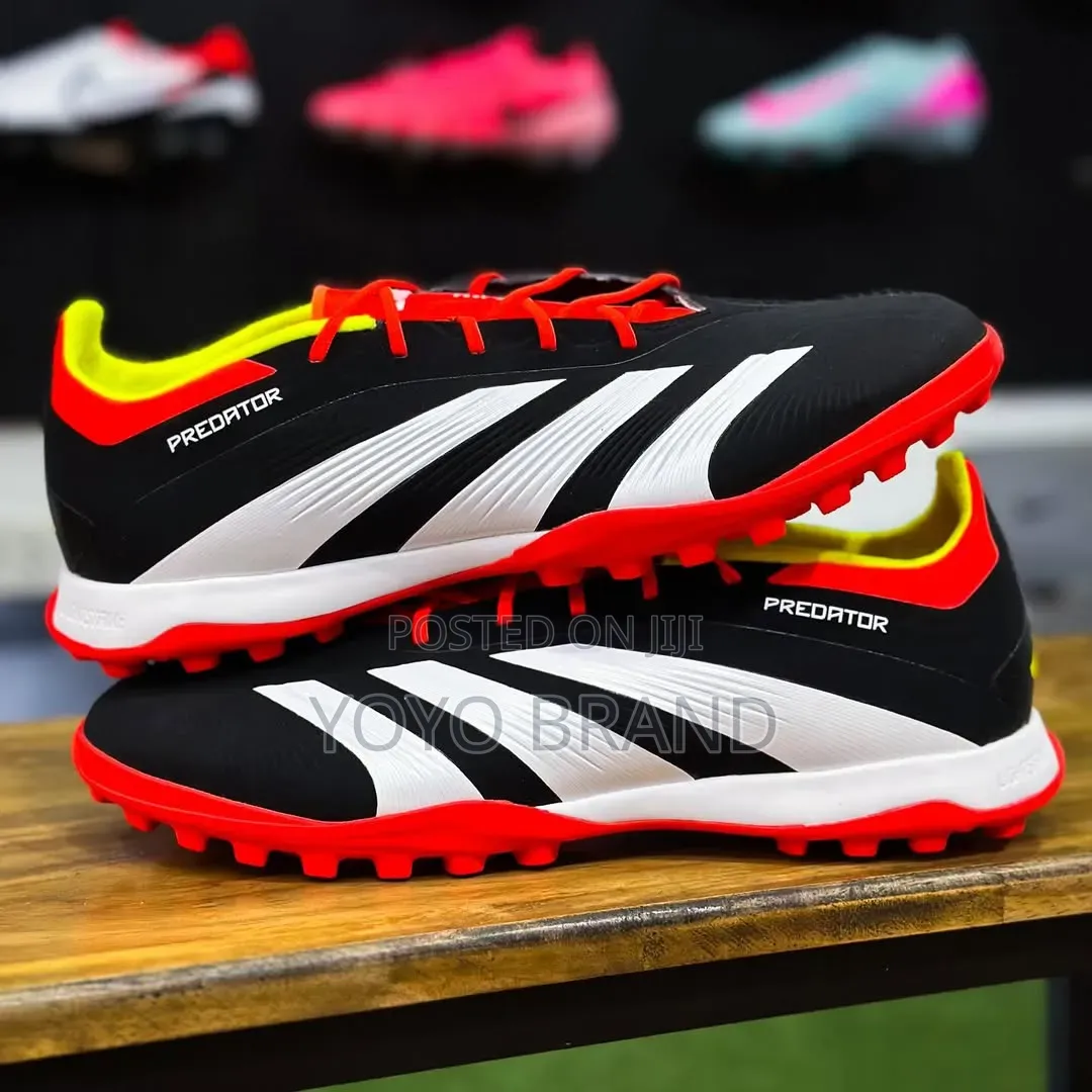 Adidas Predator Elite Tf Football Black White Red Solar Unisex Shoes