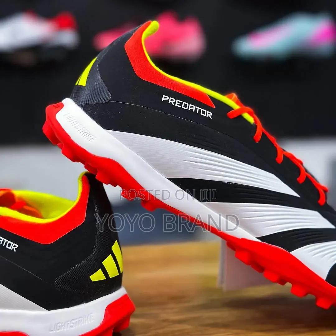 Adidas Predator Elite Tf Football Black White Red Solar Unisex Shoes