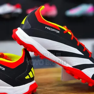 Adidas Predator Elite Tf Football Black White Red Solar Unisex Shoes