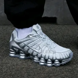 Nike Shox Tl "Pure Platinum "Chrome Unisex Fashion Shoes