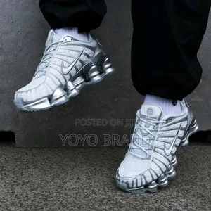 Nike Shox Tl "Pure Platinum "Chrome Unisex Fashion Shoes