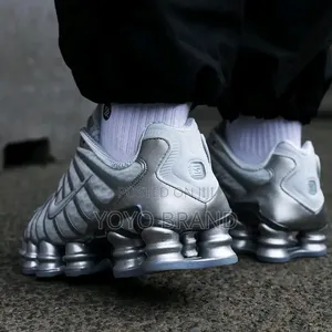 Nike Shox Tl "Pure Platinum "Chrome Unisex Fashion Shoes