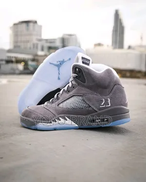 Nike Air Jordan5 Retro"Wolf Gray"Unisex Gashion Shoes