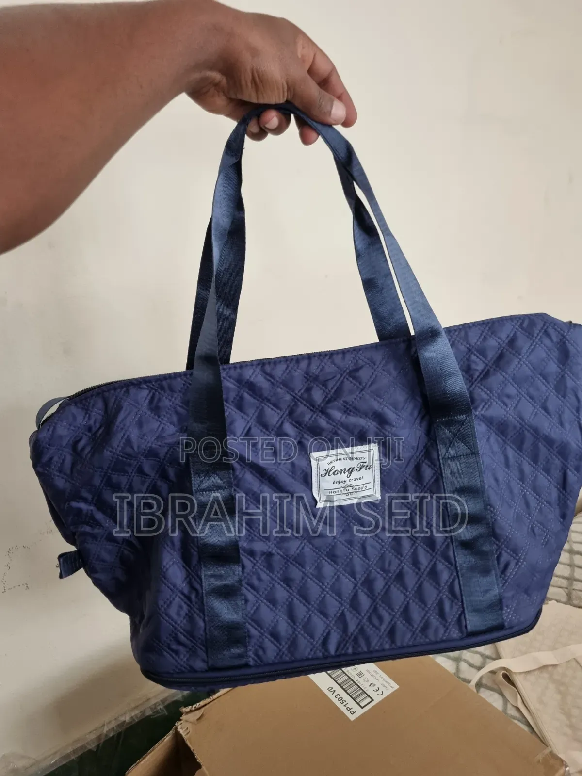 Hong Fu Quilted Travel Gym Bags