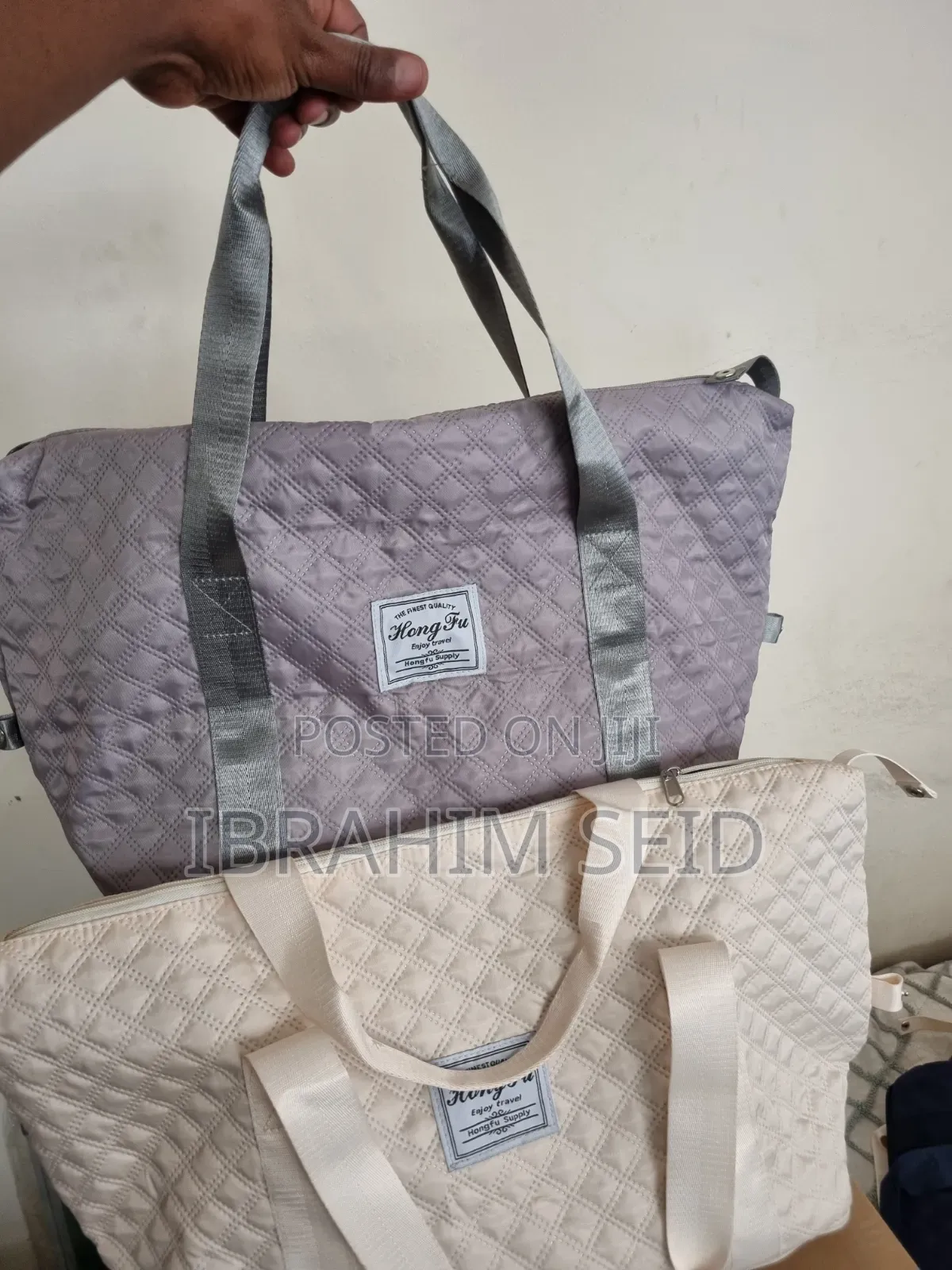 Hong Fu Quilted Travel Gym Bags