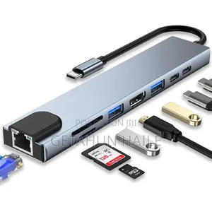 8-in-1 Type-C to HDTV Multiport Hub Adapter (8 in 1 Usb Hub)