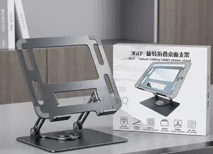 360° Adjustable Laptop Stand – Full Rotation Height Control