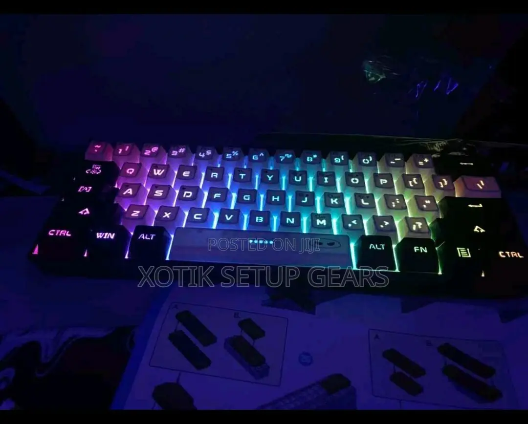 Magegee Ts91 60% Compact Wired Gaming Membrane Keyboard - Rgb Backlit