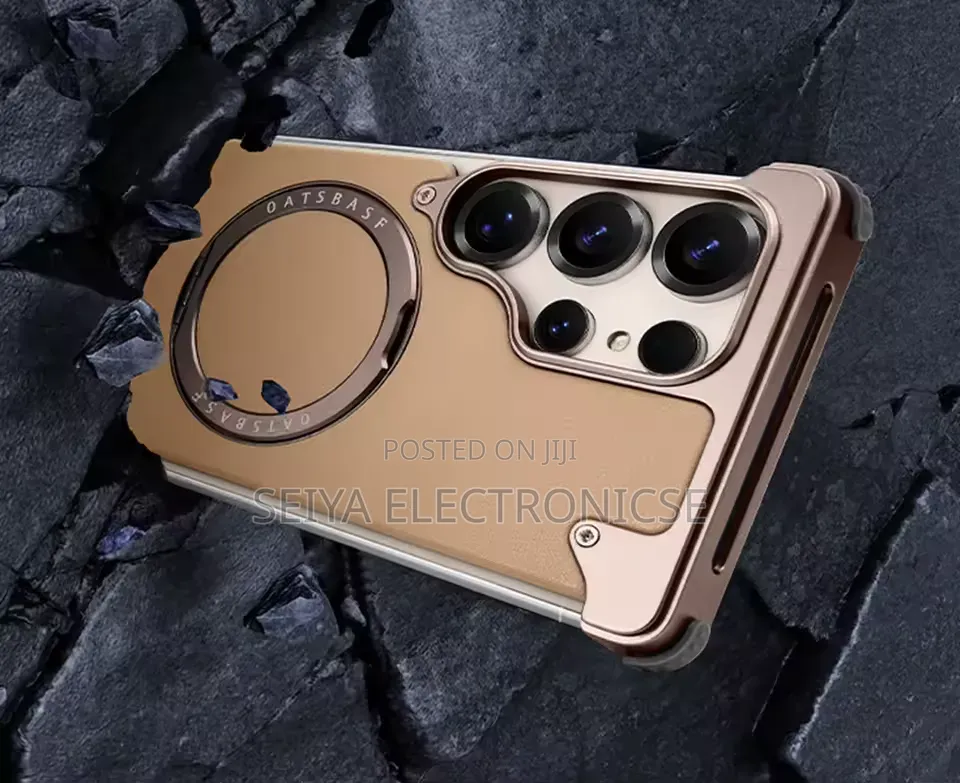 Huawei Pura 70 Freamlass Metal Leather Case