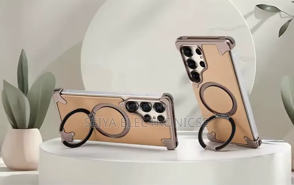 Huawei Pura 70 Freamlass Metal Leather Case