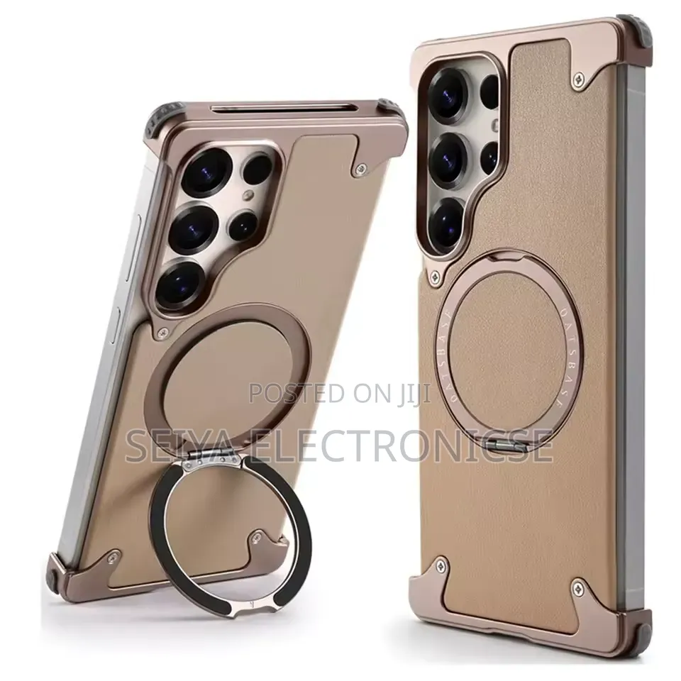 Huawei Pura 70 Freamlass Metal Leather Case