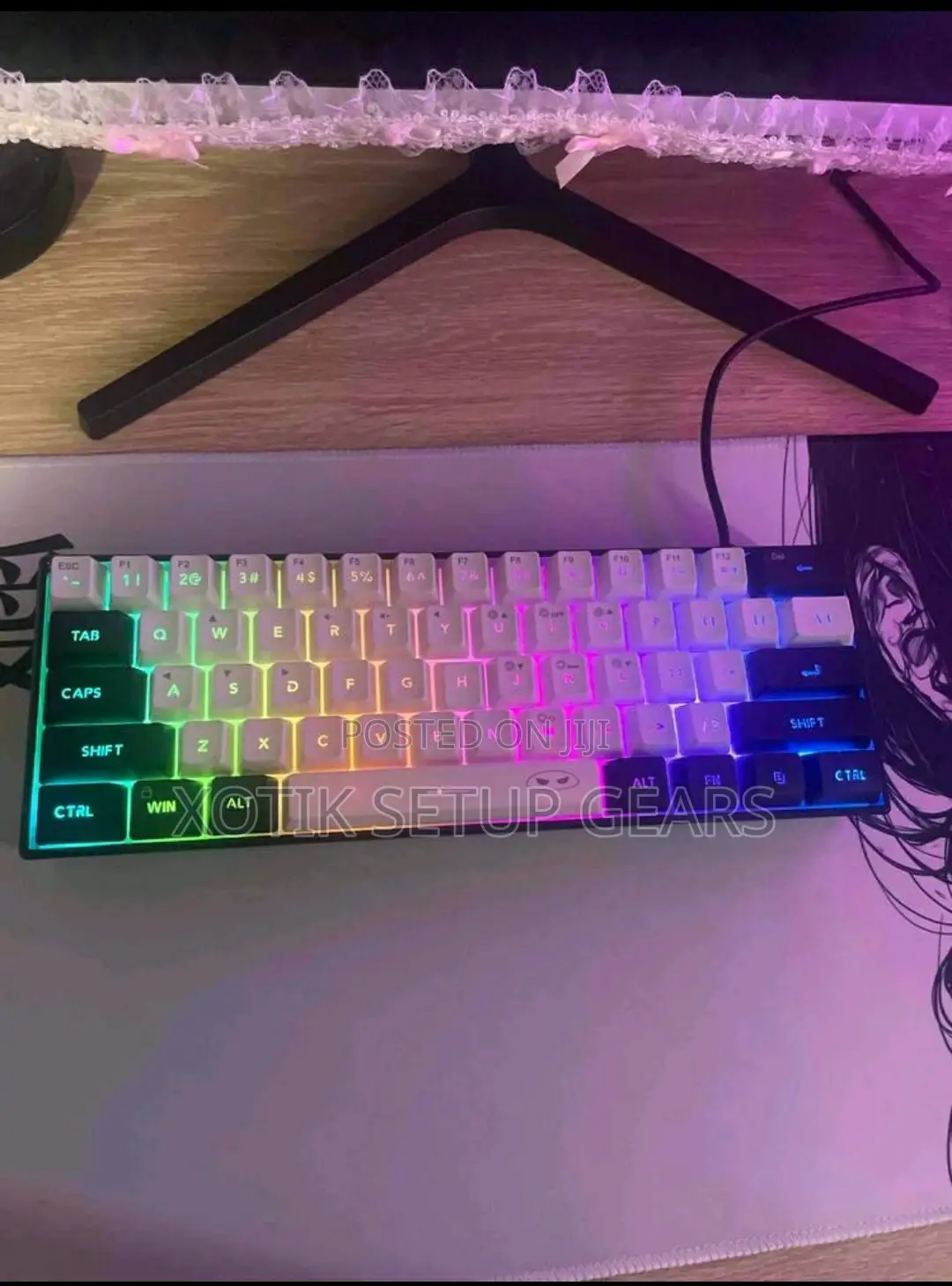 Magegee Ts91 60% Compact Wired Gaming Membrane Keyboard - Rgb Backlit