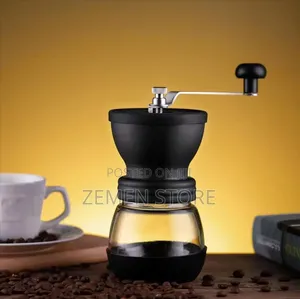 Manual Coffee Grinder - Adjustable Ceramic Burr Hand Crank Mill