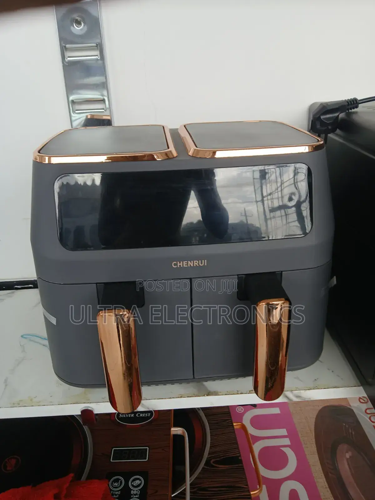 Chenrui Digital Double Air Fryer, Featuring Dual Cooking Zones