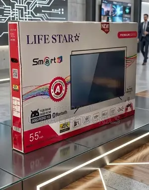 Life Star 55" Smart Tv Featuring Resolution and Android