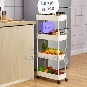 4 Tier Moveable Storage Rack.