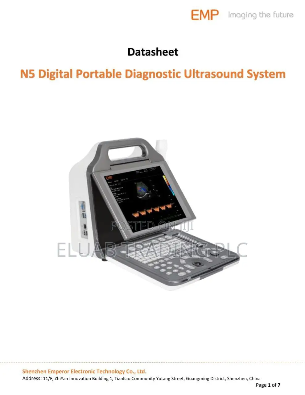 Emp Ultrasounds With Product Name of N2 and N5