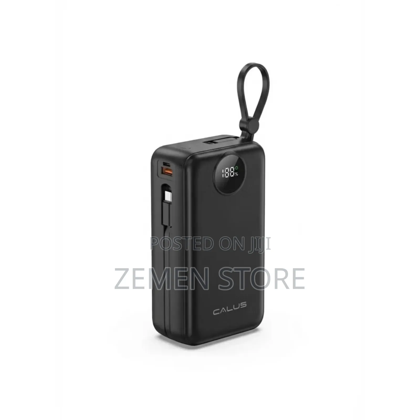 Calus 30000mah Power Bank - Built-in Cables ኃይለኛ ፓወር ባንክ