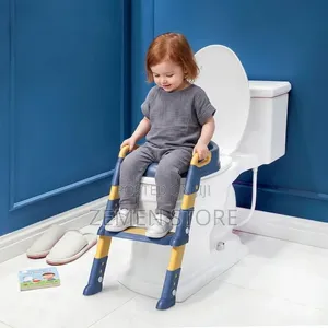 Toddler Potty Training Seat With Ladder | የልጆች የሽንት ቤት ማለማመጃ
