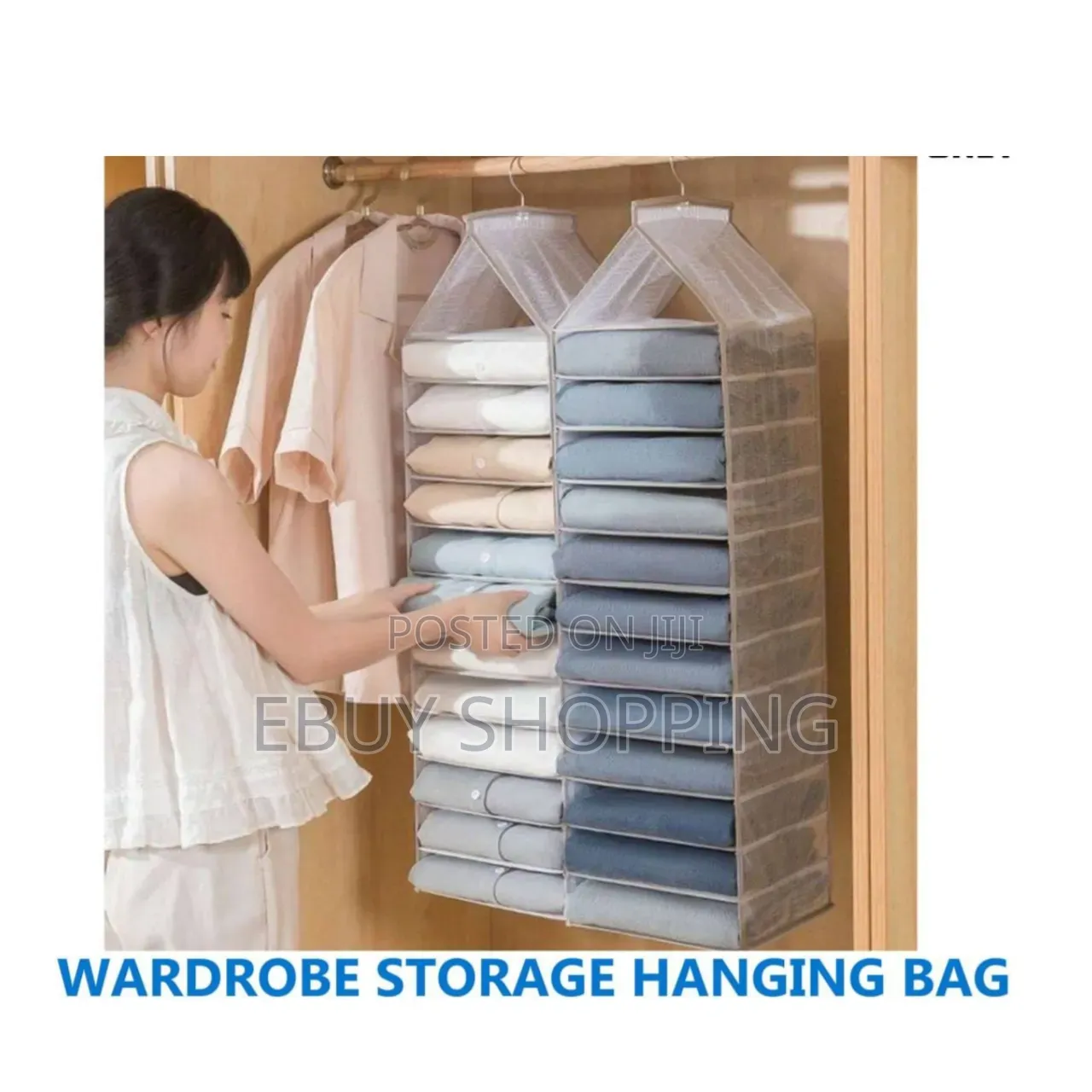 All-in-One Wardrobe Organizer for Shirts, Jeans Handbags