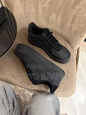 Nike Airforce 1 Low "Foamposite" Triple Black Unisex Fashiin Shoes