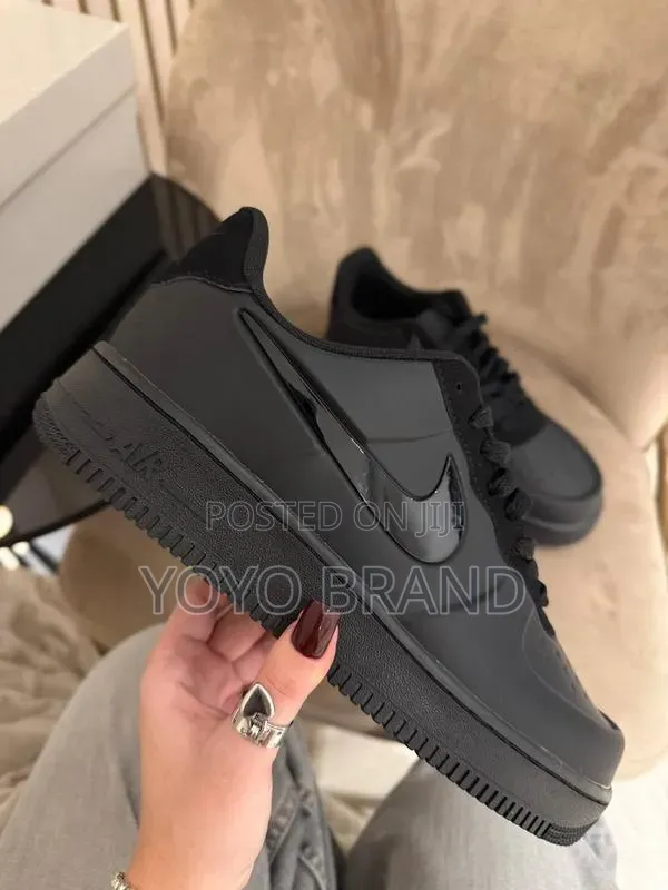 Nike Airforce 1 Low "Foamposite" Triple Black Unisex Fashiin Shoes