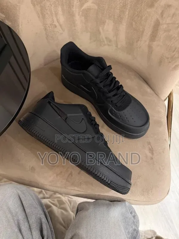 Nike Airforce 1 Low "Foamposite" Triple Black Unisex Fashiin Shoes