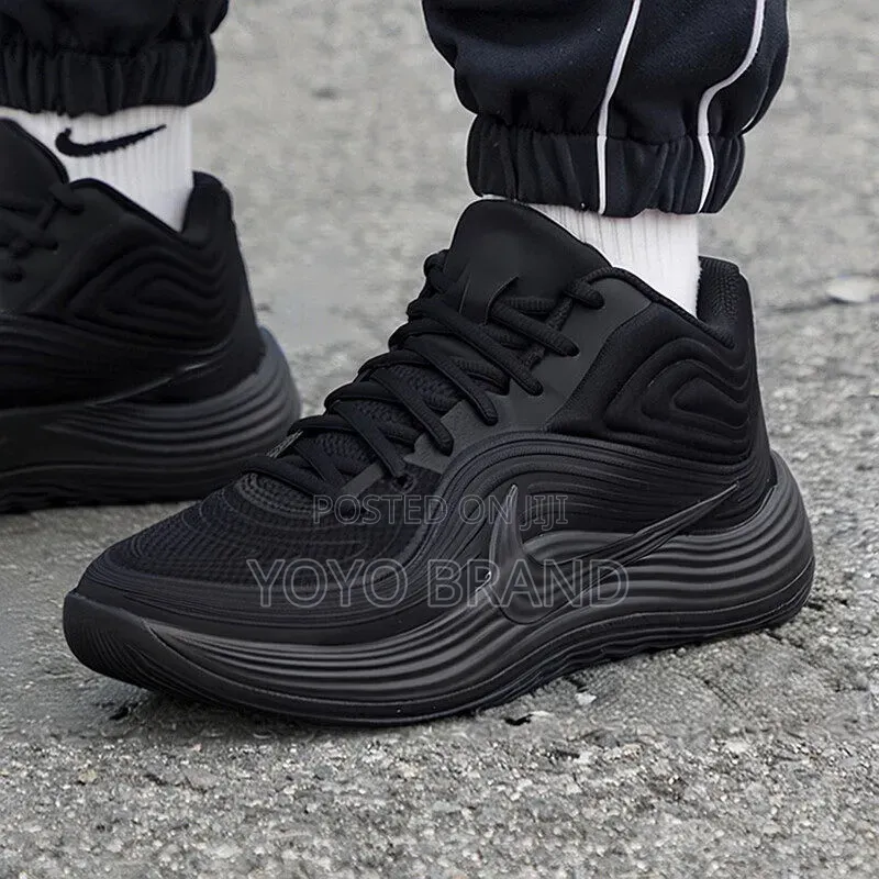 Nike Precision 8 Mid Triple Black Unisex Fashion Shoes