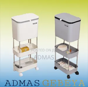 Non Bending Garbage Bin Storage Rack"