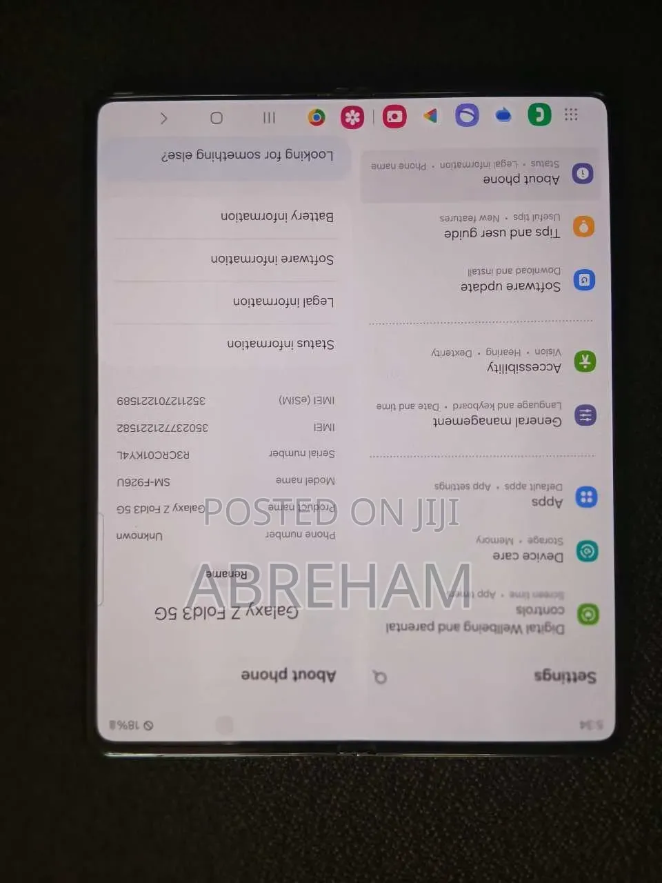 Samsung Galaxy Z Fold 3 256 GB Black