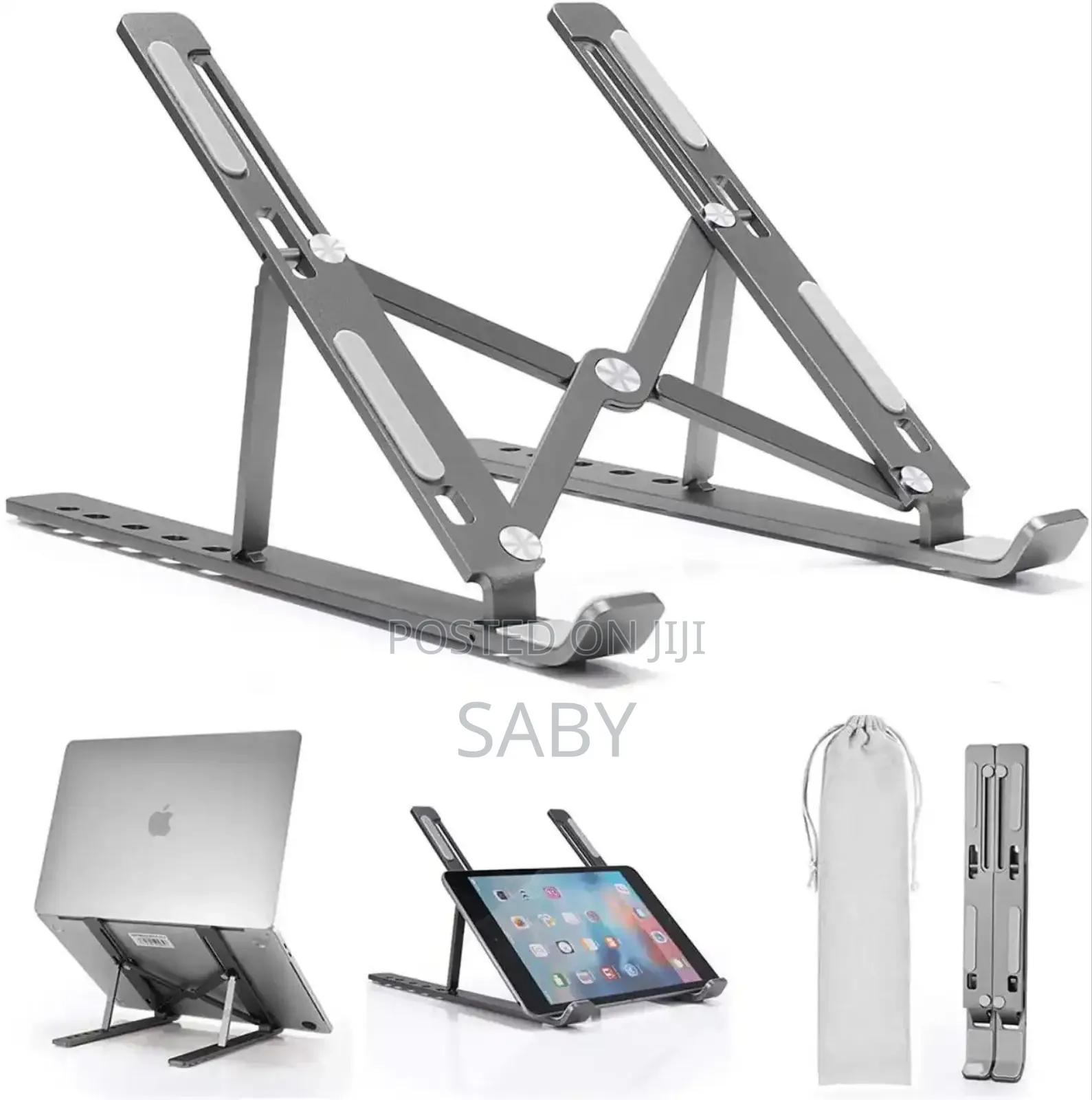 Foldable Aluminum Laptop Stand With 6 Adjustable Angles