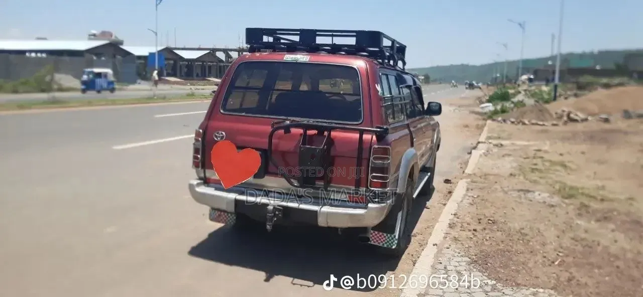 Toyota Land Cruiser 1991 Burgundy