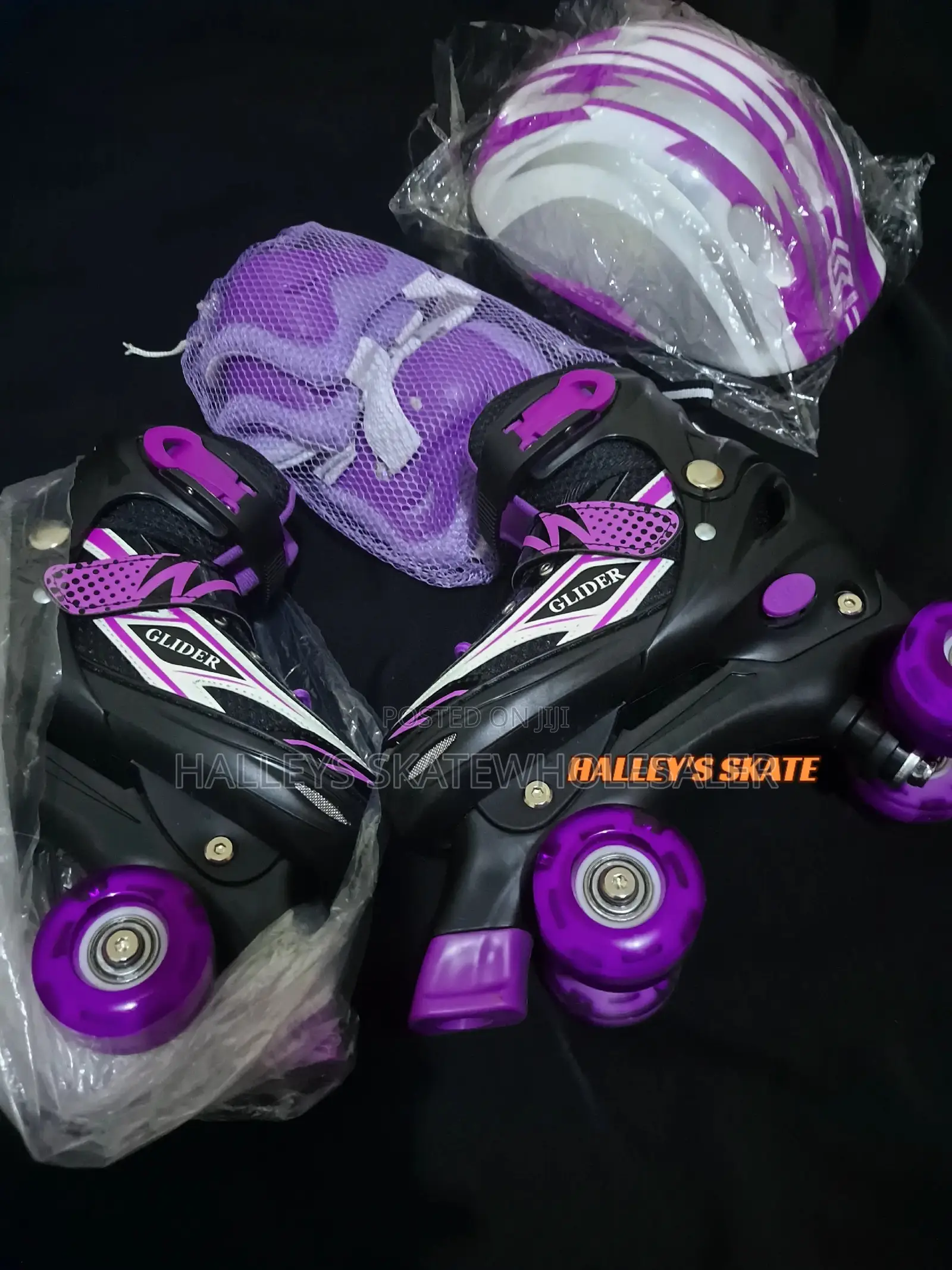 Glider Rollerskate Quad Pu Light Wheels