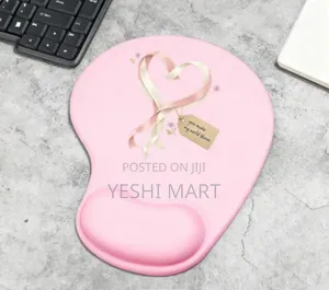 Ergonomic Wrist Rest Mouse Pad With Smile Script Heart Design - Non