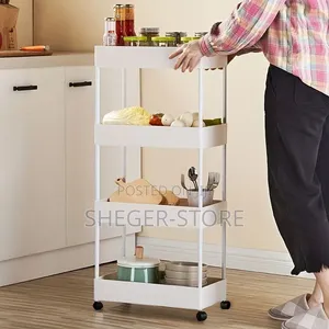 High Quality and Durabity 4 Tier Moveable Storage Rack