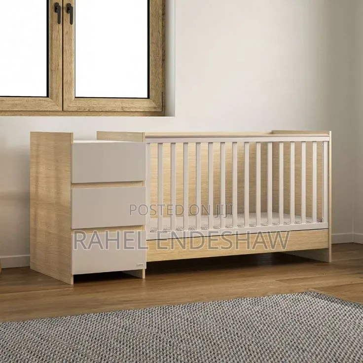 Laminated Mdf Baby Bed