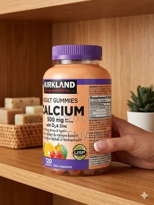 Kirkland Signature Adult Gummies Calcium With Vitamin D3and Zinc