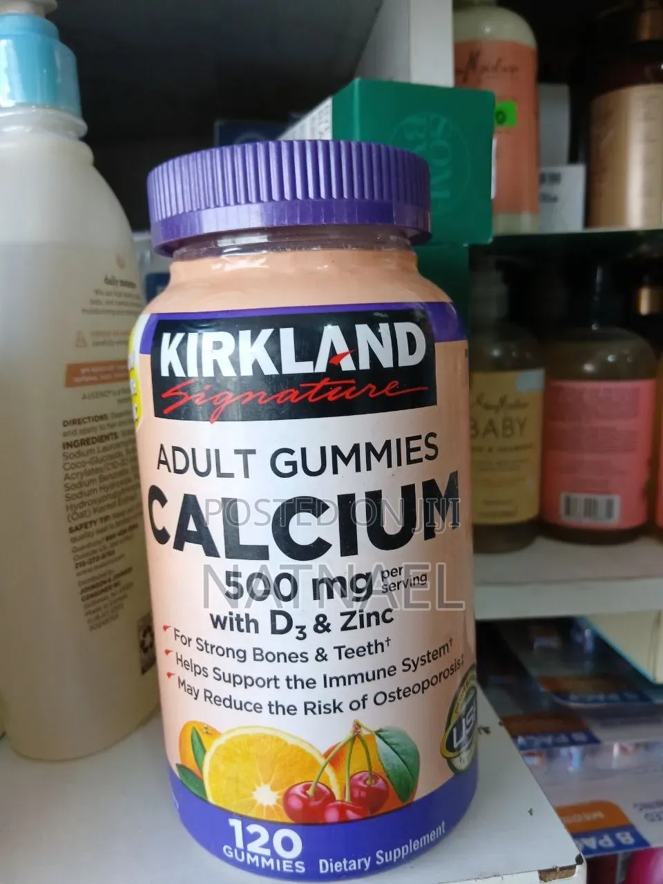 Kirkland Signature Adult Gummies Calcium With Vitamin D3and Zinc