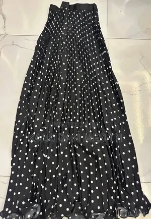 Leopard Satin Dress Black White Spot Dress