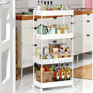 Multi-Purpose 4-Tier Movable Storage Rack