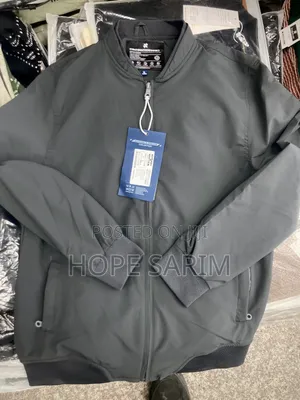 Men's Sleek Dark Grey Bomber Jacket