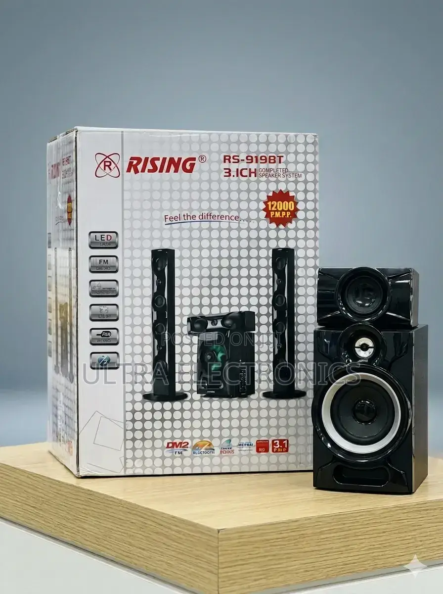 Rising Rs-919bt 3.1 Channel Home Theater Speaker System. Original